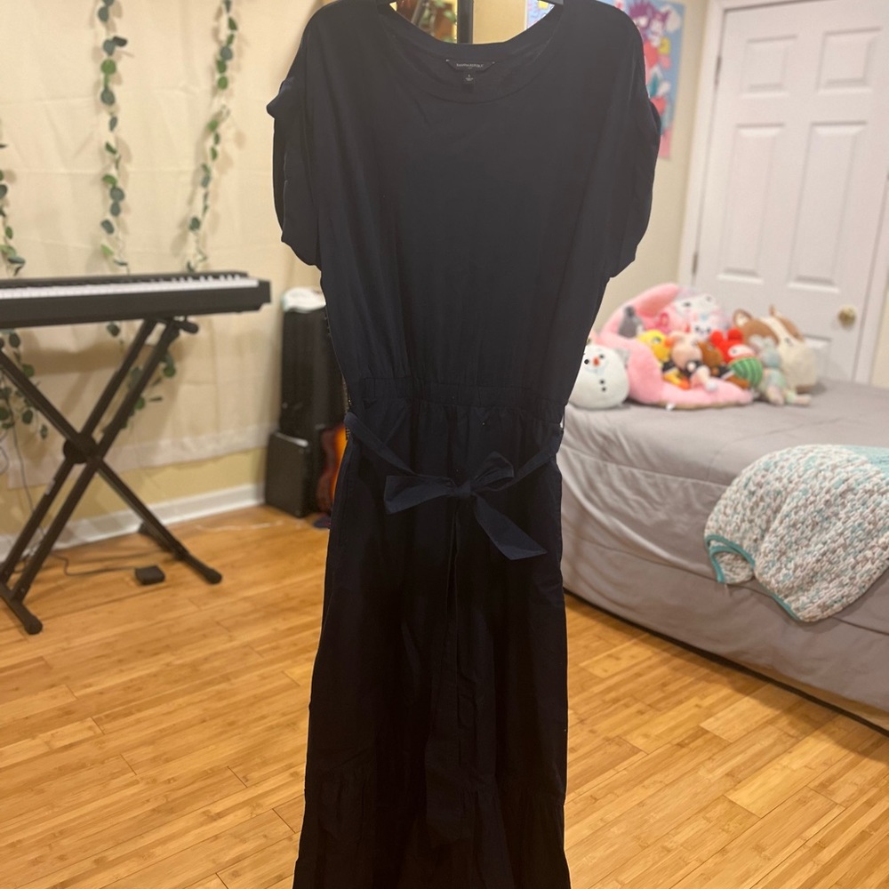 Banana Republic Navy Blue Midi Dress